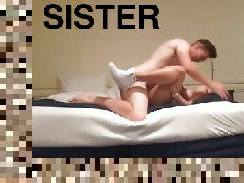 American sister help her big brother to fuck