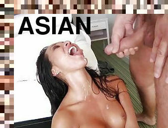 asiatisk, anal, pikslikkeri, pornostjerne, utrolig