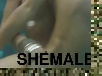 shemale, anal, transy, basen