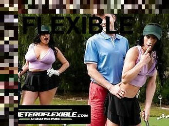 HETEROFLEXIBLE - Cantine Boy Ander Wolfson Disguises As Golfer Drake Von's Girlfriend To Get Fucked