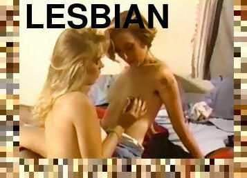 lesbisk, vintage, blond