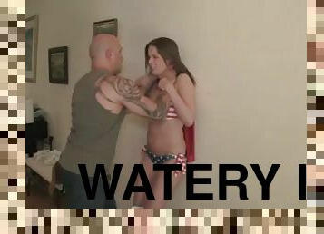 Watery doom of patriot girl