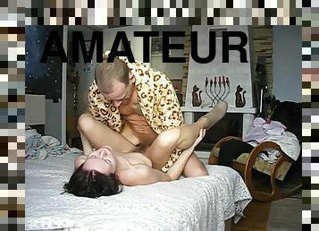 poilue, orgasme, amateur, mature, ejaculation-sur-le-corps, énorme-bite, couple, point-de-vue, ejaculation, sperme