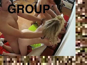 Shooting hot group action with hot older ladies