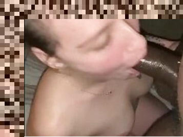 röv, amatör, avsugning, cumshot, blandade-raser, milf, deepthroat, sväljer, sprut, vacker-pretty