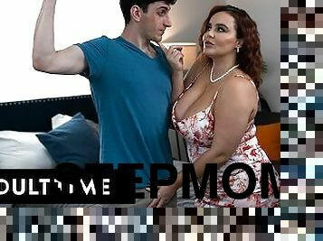 ADULT TIME - Big Titty Stepmom Natasha Nice Teaches Innocent Stepson How To Edge And Fuck!