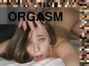 extrem, orgasm, amatör, cumshot, tonåring, hardcore, hemmagjord, pov, college, söt