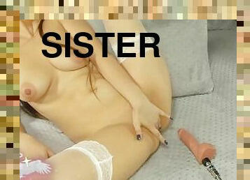 My stepsister cums in front of me