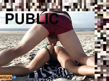 publik, amatör, anal, cumshot, samling, creampie, strand