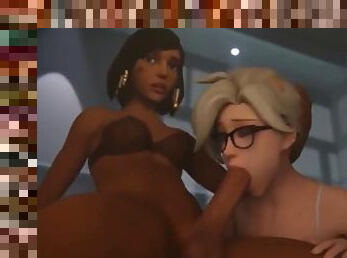 Futa Overwatch Pharah Face Fucking Mercy