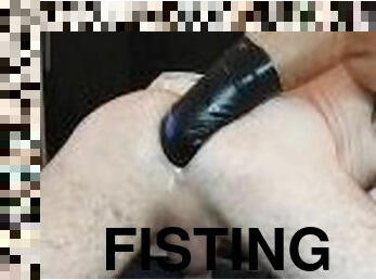 fisting, amatør, anal, latex, solo