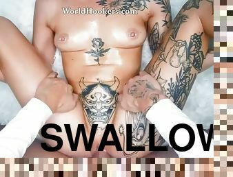 Will she be able to swallow it all?