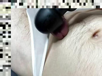 masturbation, amatör, cumshot, gigantisk-kuk, leksak, juckande, trosor, sprut, ensam, tjeckisk