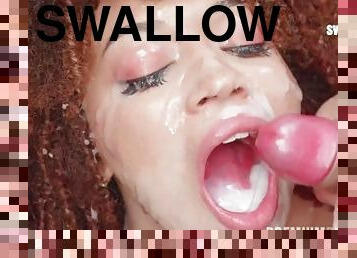 PremiumBukkake - Katrina swallows 78 huge mouthful cumshots