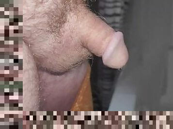 close up -  small cock pissing