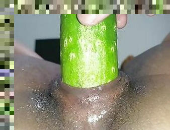 my pussy contracts ejaculating pulsing in the cucumber my ass even farts cum horny?????????????????????????????????