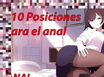 JOI anal hentai. Top mejores posiciones para follar tu culo. Voz española.