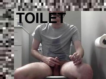 behåret, tissende, mager, amatør, bøsse, ung-18, toilet, webcam, fetish, solo