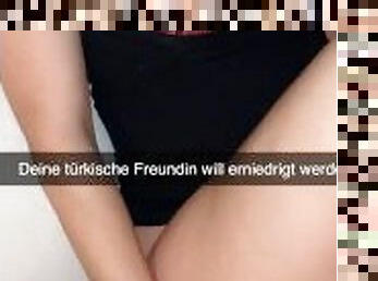 Geile Türkin betrügt ihren Freund auf Snapchat nach Club mit fremden Typen