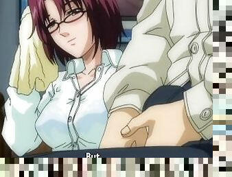 Girl With Glasses Loves Getting Cum Inside Her Mouth  Anime Hentai 1080p