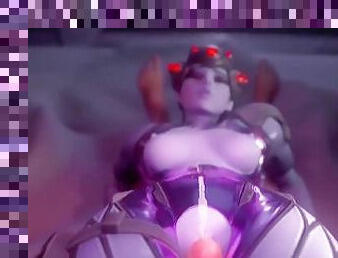 Widowmaker Overwatch fucked cumshot pussy