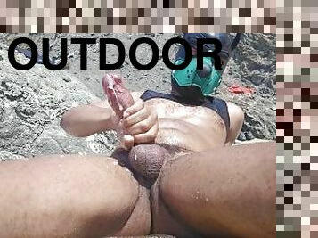 Beach Bum Cum Outdoors Public