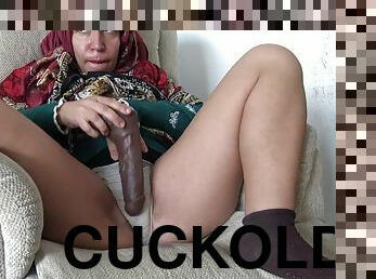 Cuckold Turkish amateur wife and husband love big black cocks