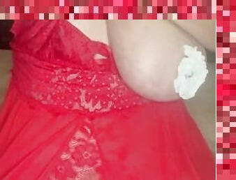 Whipped cream on my tits . Sorry about the horrible place I had to cut it  to hide my true identity!