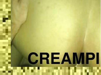 CUMMING TWICE INSIDE OF HER — CREAMPIE