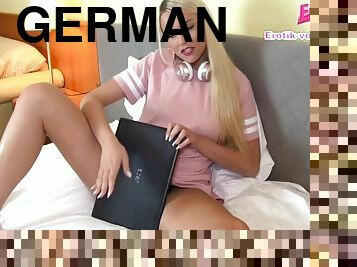 German casting - he doesnt like strapon from blonde teen