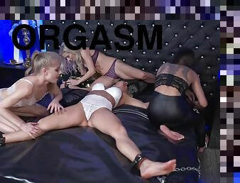 Forced orgasm foursome - Taworship
