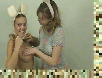 Kinky lesbos having naughty stimulation