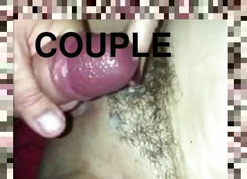 orgasme, amateur, mature, ejaculation-sur-le-corps, couple, belle-femme-ronde, réalité