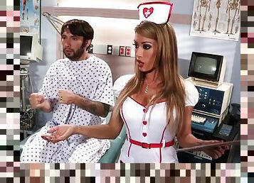 Nurse capri cavanni is fucked by a patient while wearing stockings