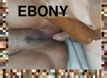 Ebony anal creampie