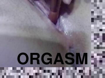 masturbation, orgasm, fitta-pussy, amatör, hemmagjord, webbkamera, ensam