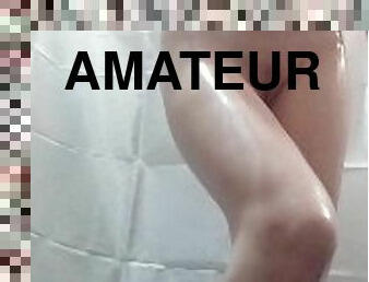 bad, masturbation, orgasm, fitta-pussy, amatör, anal, tonåring, fingerknull, petit, dusch