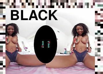 Hot black woman rides dick vr