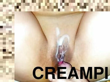 alat-kelamin-wanita, peju, kompilasi, creampie, merangkap, closeup