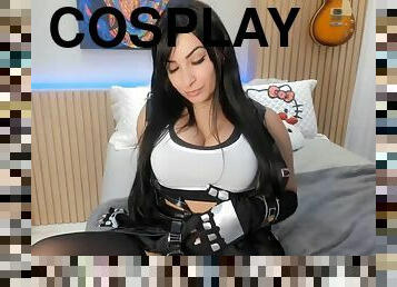 Tifa Cosplay Cock Hero Evolution, want to play??