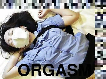 orgasmo, amateur, japonés, tetitas