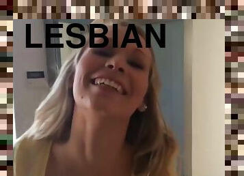 Lesbian in homemade movie