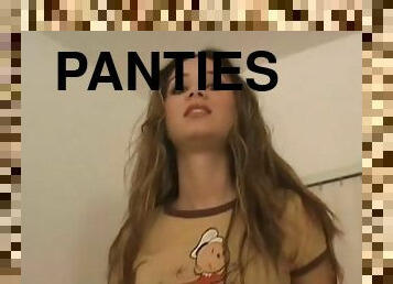 Jenny Reid posing in her panties