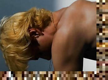 Gorgeous Blond Jock Ben Masters Teases Himself Solo