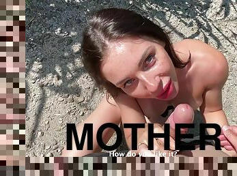 Stepmother`s Deep Throat Makes Me Cum