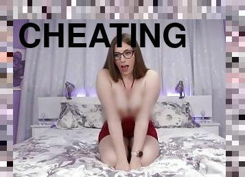 Cheating Girlfriend Takes Two Cocks
