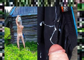 hårig, masturbation, utomhus, smal, amatör, cumshot, gigantisk-kuk, gay, pov, ung18