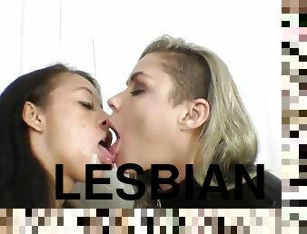 lesbiana, besando