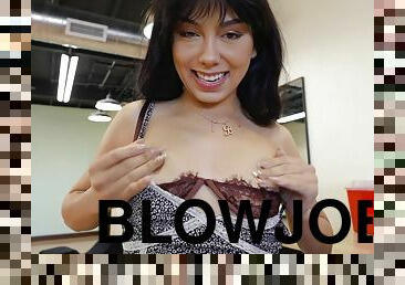 Tiny teen Bianca Bangs POV porn video
