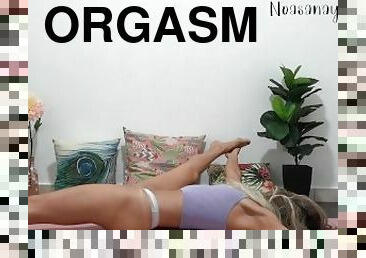 orgasm, amatör, fötter, sprut, blond, fantastisk, ensam, kuk, ben, små-bröst